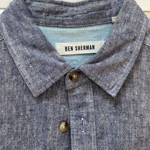 Ben Sherman Short Sleeve Linen Blend Shirt